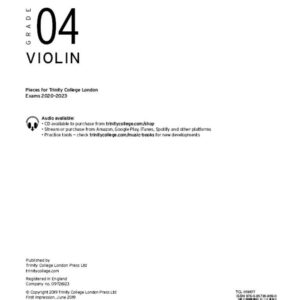 Trinity Violin 2020-2023. Grade 4 Part