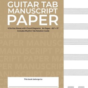 Guitar Tab Manuscript Paper