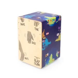 Percussion Plus Junior World Slap Cajon with Slap Graphics