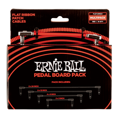 Ernie Ball Flat Ribbon Patch Cables - Pedal Board Pack